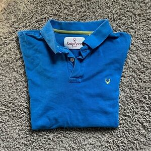small blue polo